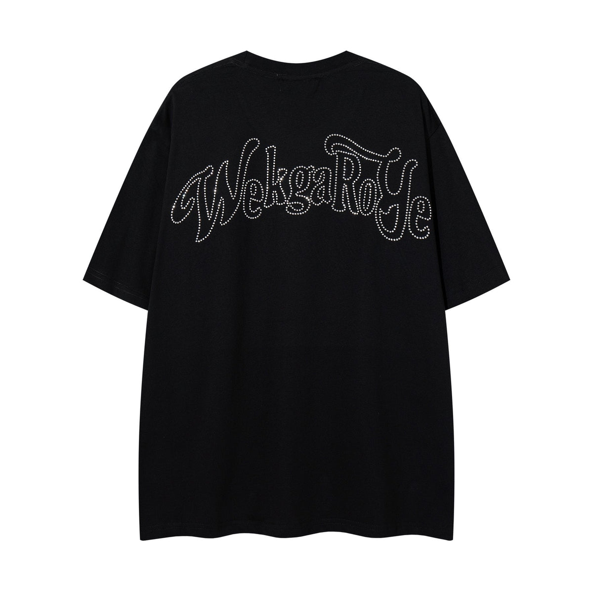 MAJESTIK Rhinestone Distressed Graphic T-Shirt ¡ª back