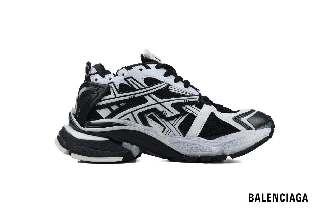 Balenciaga Runner men's shoes  women sneakers¨C Black & White