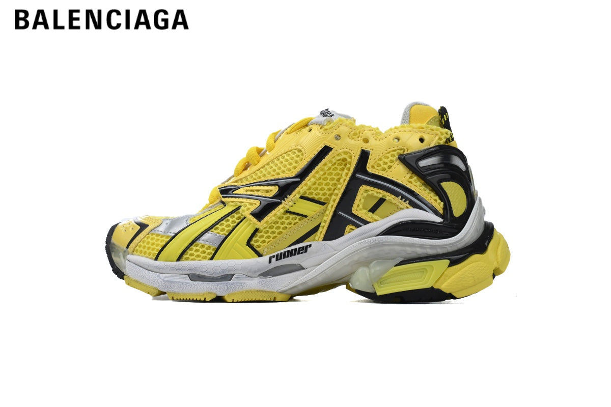 Balenciaga Runner men's shoes  women sneakers¡ª Yellow / Black