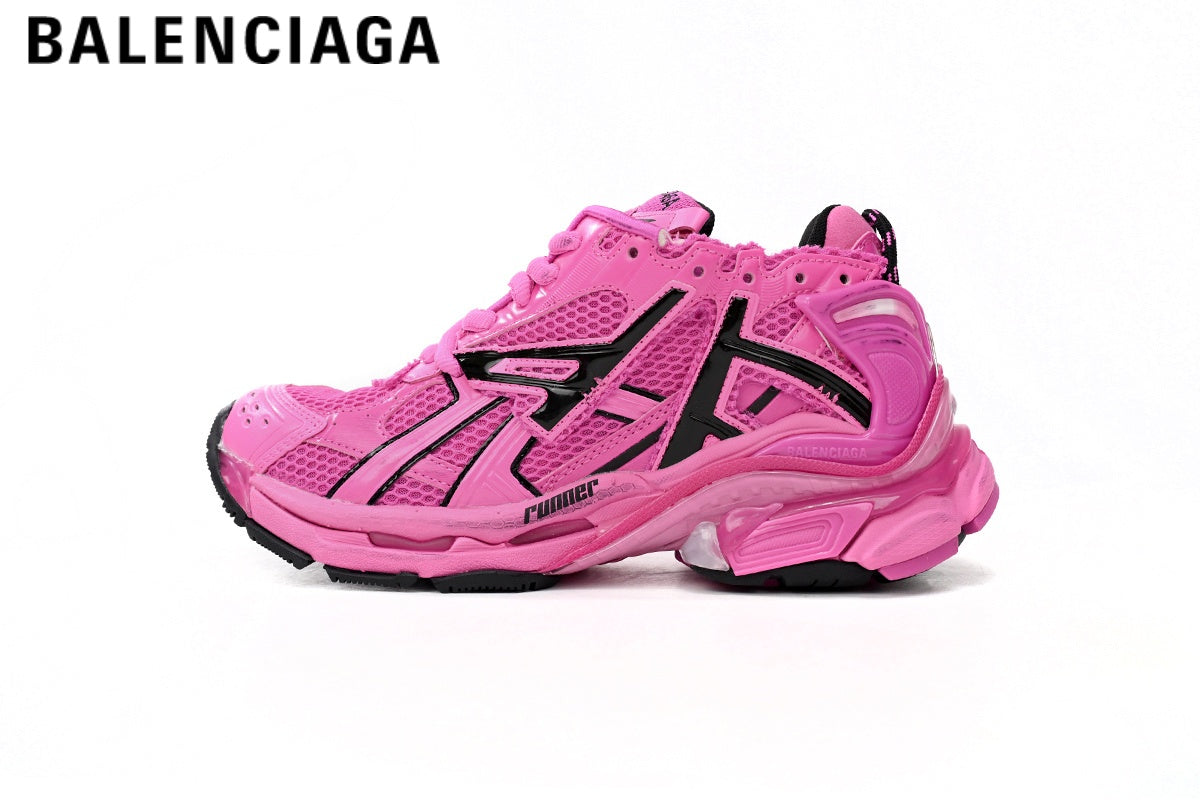 Balenciaga Runner men's shoes  women sneakers ¡ª Pink / Black
