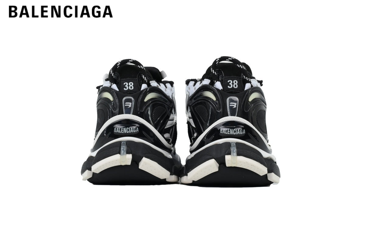 Balenciaga Runner men's shoes  women sneakers ¡ª Black / White