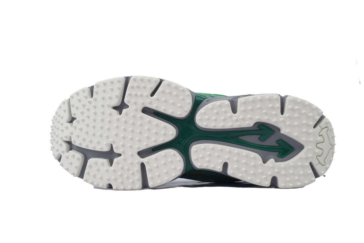 Off-White Be Right Back Women's Men's Shoes | White & Green Mesh Retro Sneakers