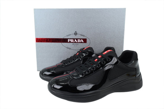 Prada America's Cup Sneakers slip ons womens  prada designer mens shoes black