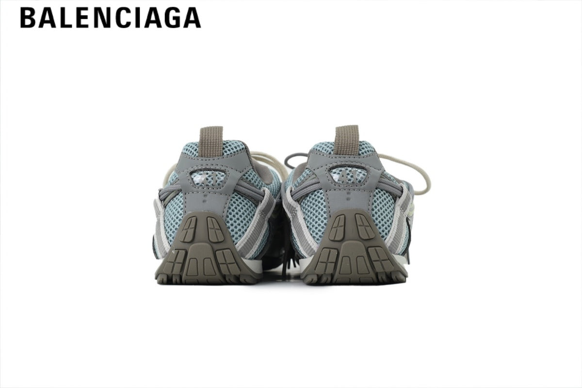 Balenciaga Skate men's shoes  women sneakers¡ª Grey, Blue & Yellow