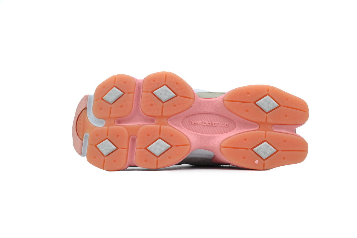 New Balance 9060 Women's & Men's Grey Pink Chunky Retro Sneakers