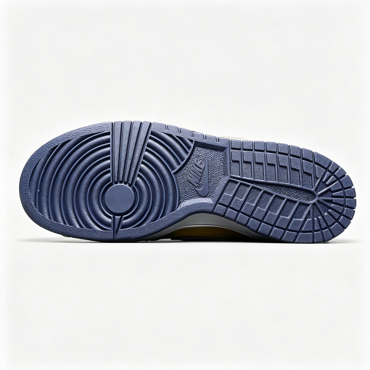 Nike Dunk Low Sneakers ¨C Yellow / Navy Blue / Orange | Zip-Tie Tag Detail